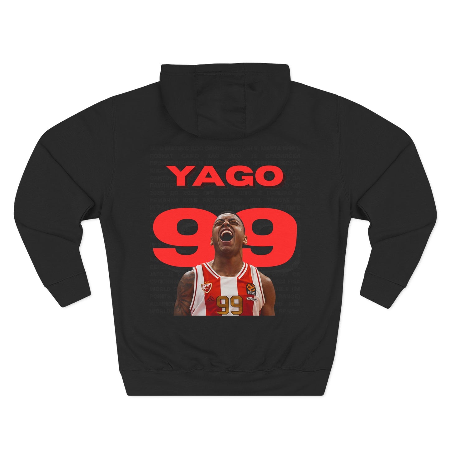 Three-Panel Fleece Hoodie