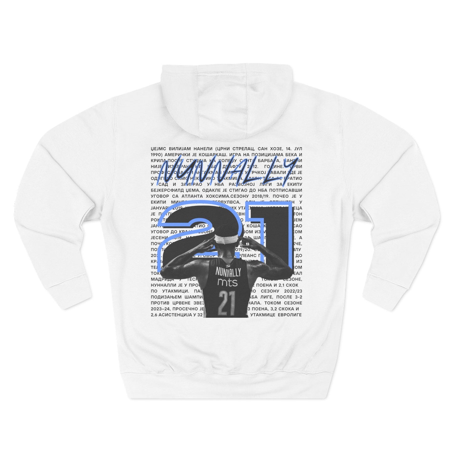 Three-Panel Fleece Hoodie