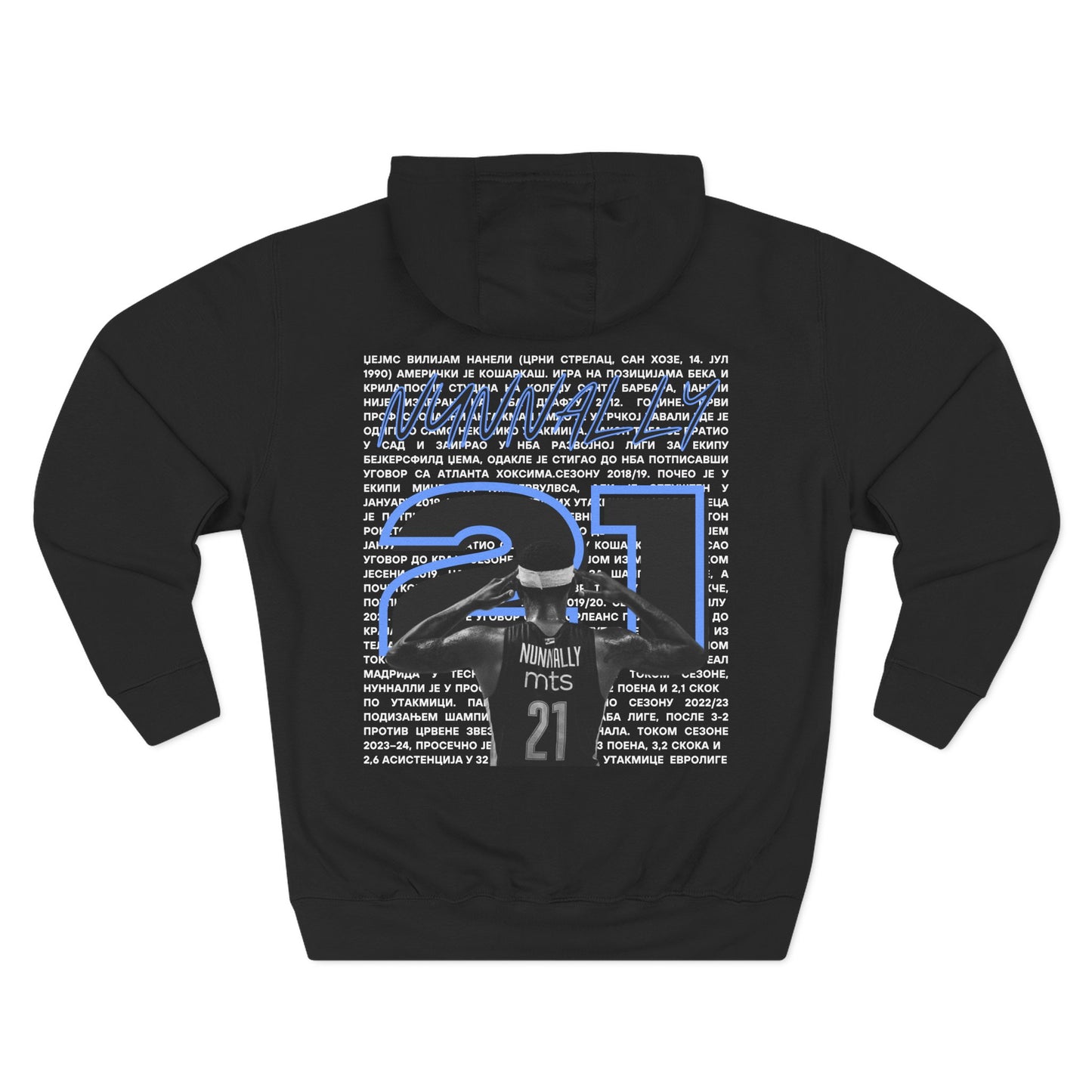 Three-Panel Fleece Hoodie