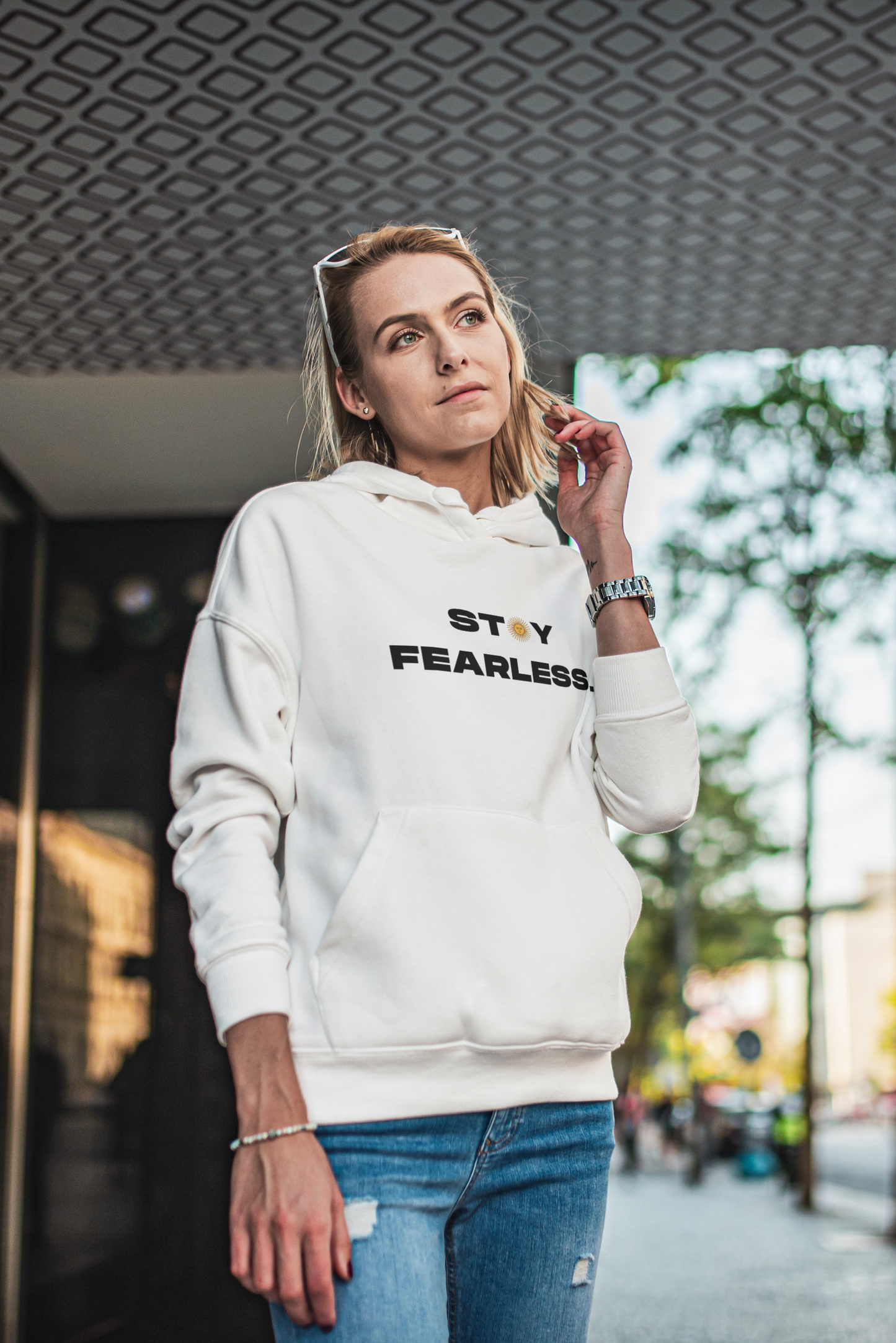 Stay Fearless – Kapuzenpullover in Argentinien-Edition