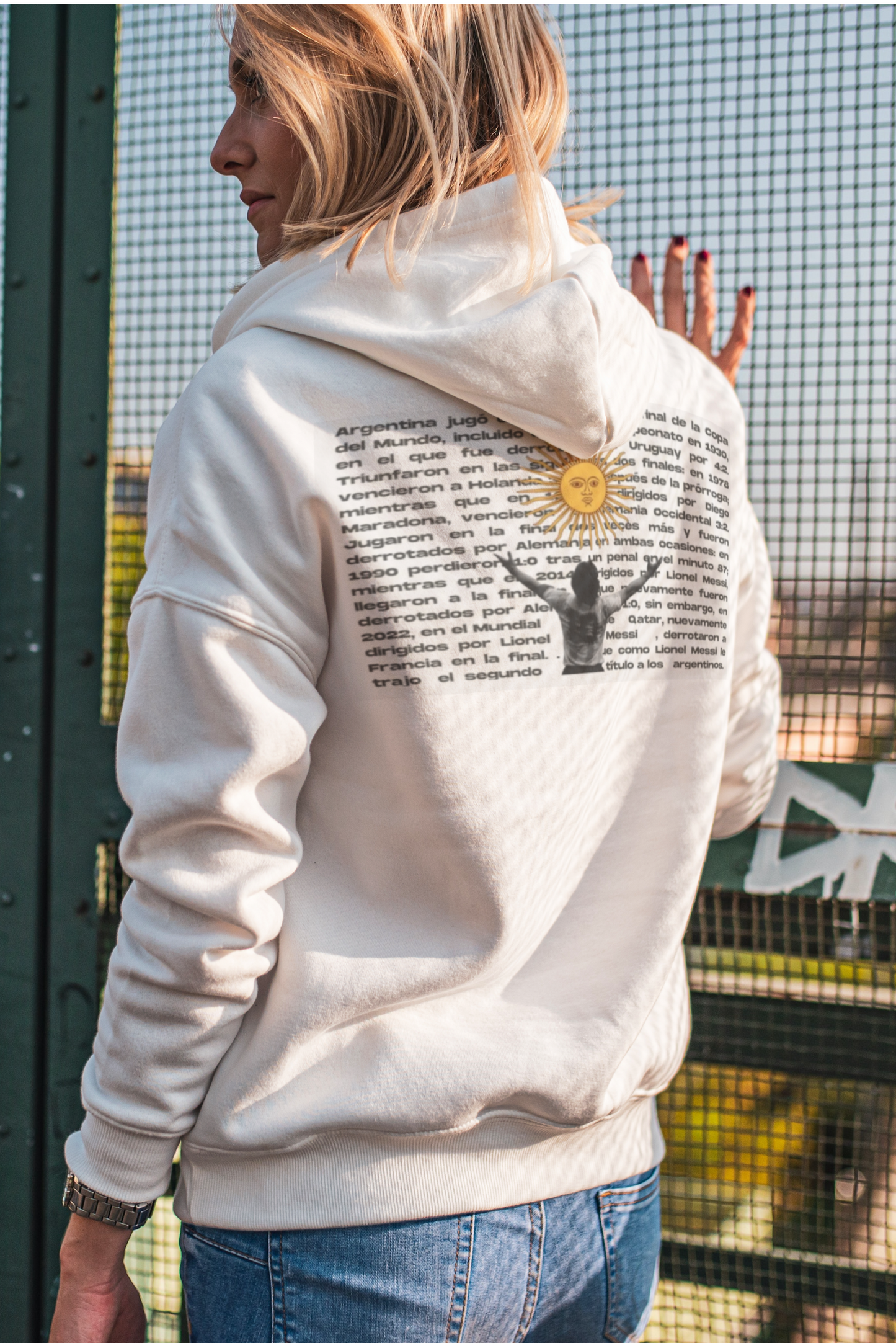 Stay Fearless – Kapuzenpullover in Argentinien-Edition