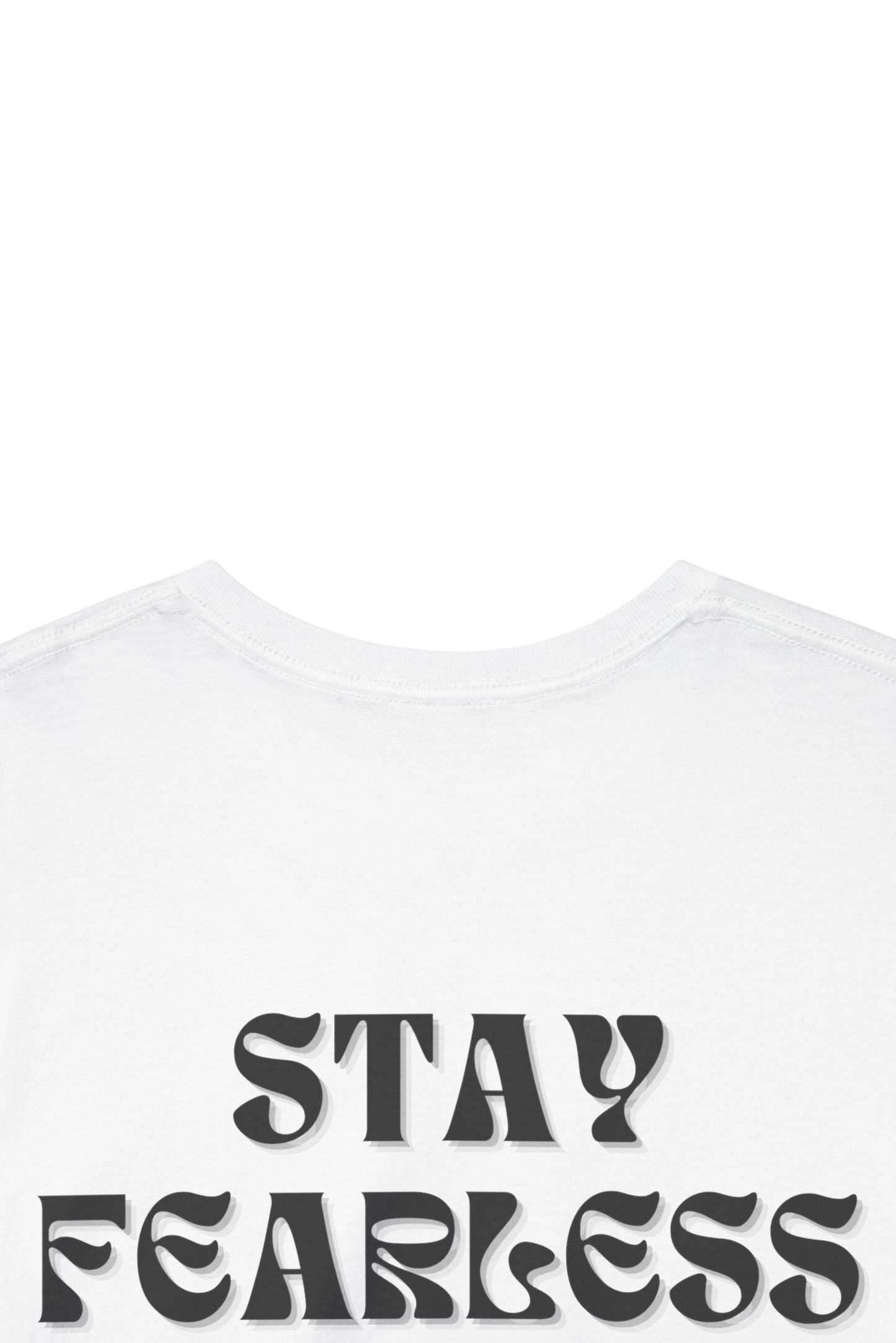 Bleiben Sie furchtlos – weißes T-Shirt der Ayrton Senna Edition