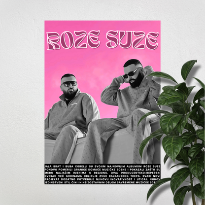 Poster - Roze suze