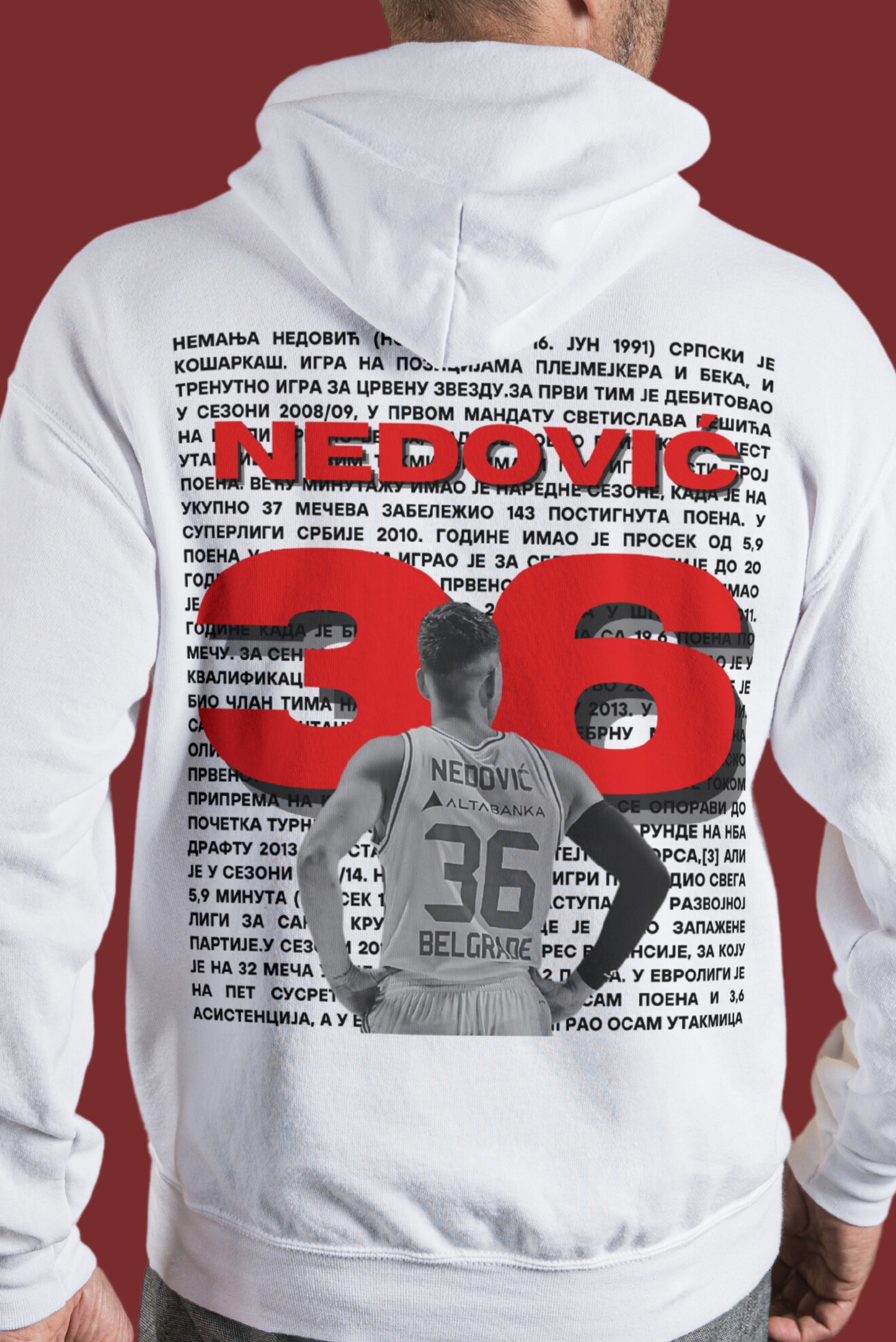 Stay Fearless -Nemanja Nedović 36 edition hoodie