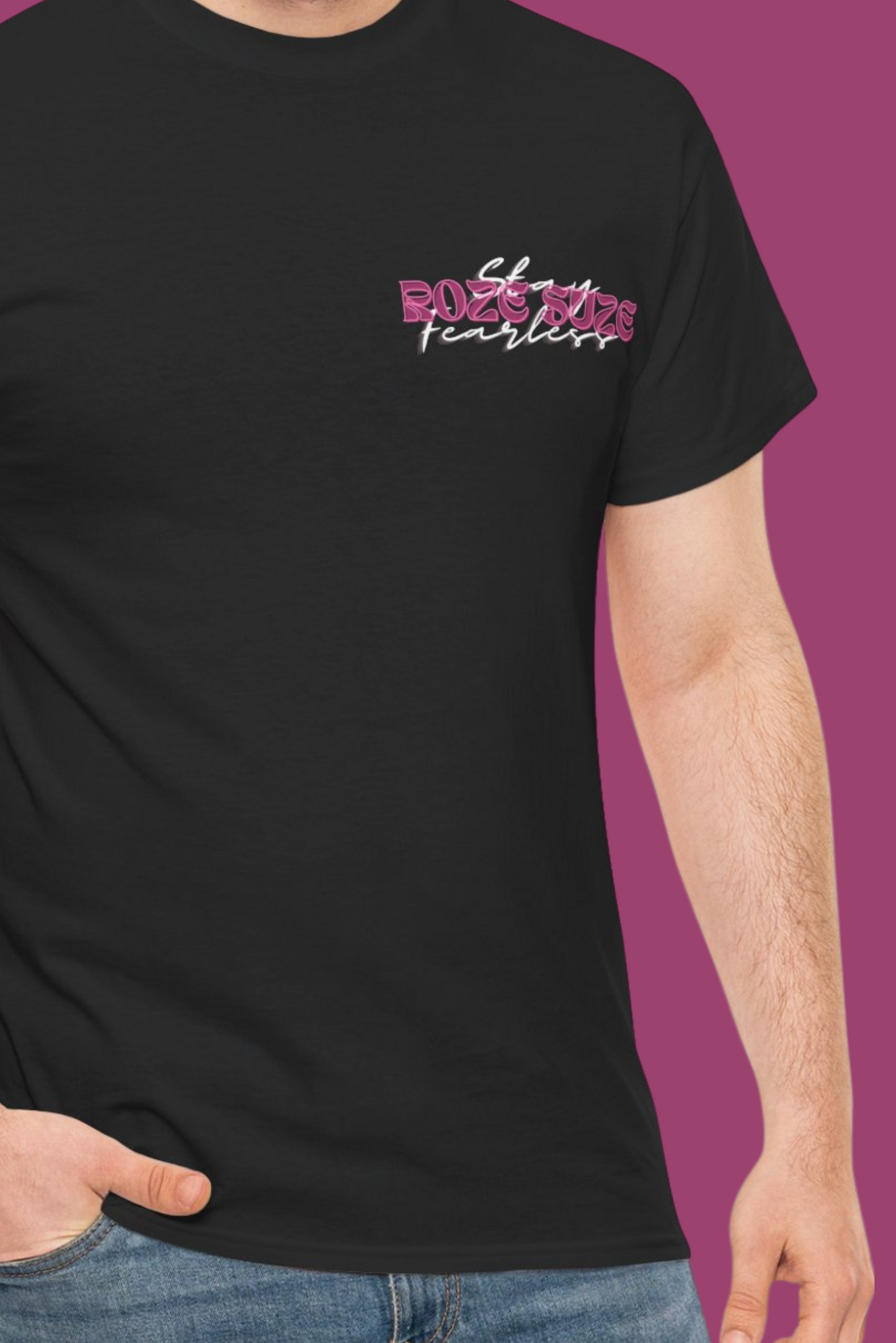 Stay Fearless - Roze suze t-shirt